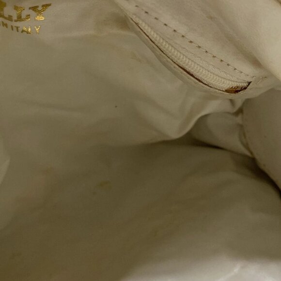 BALLY - Cream Light gray Leather Patent Leather Handbag - Picture 9 of 10